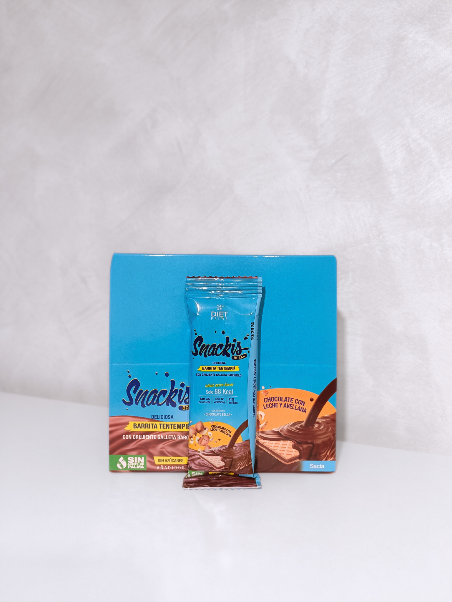 Barrita Crujiente de Chocolate con Leche sabor Avellana