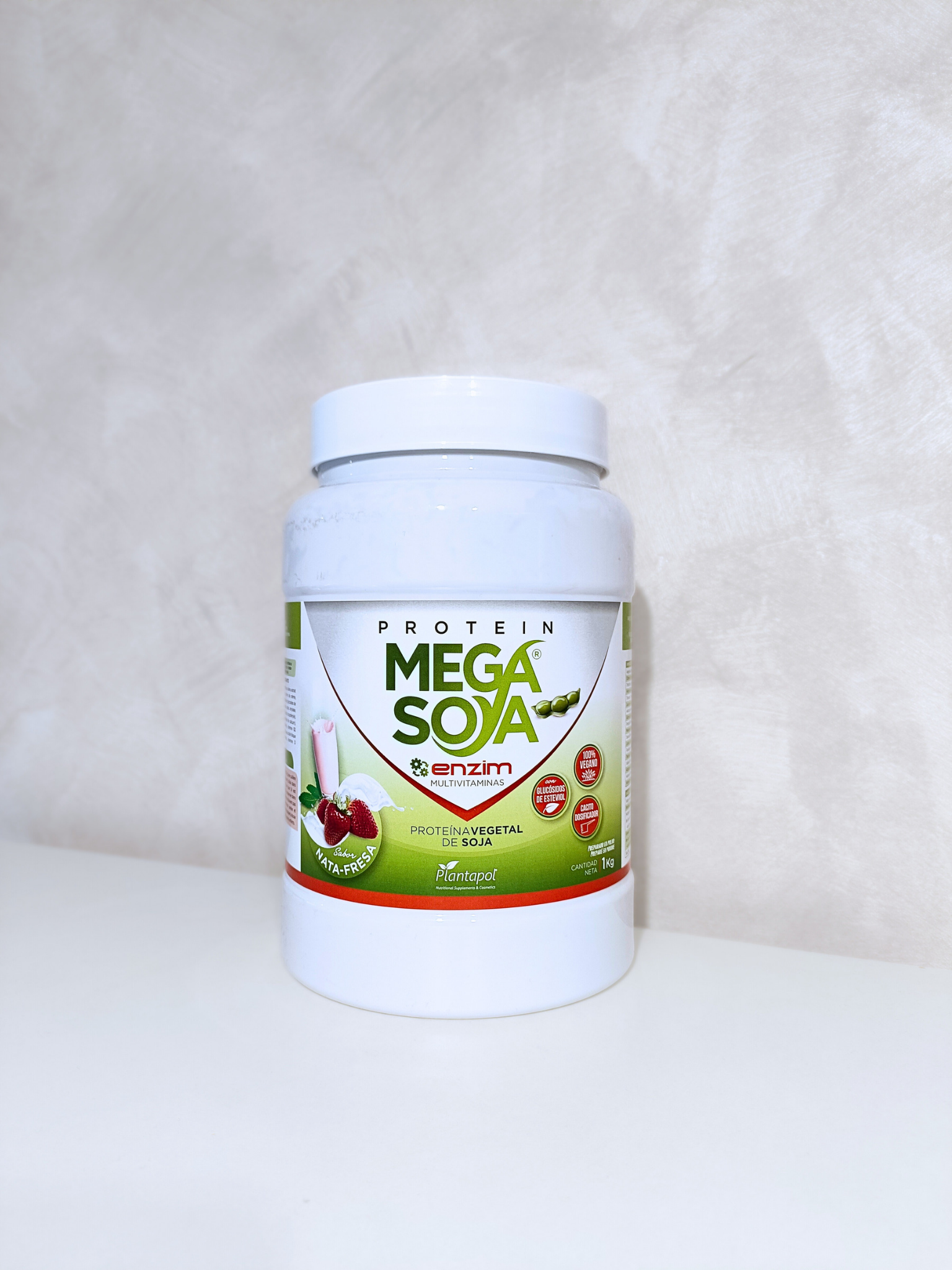 Batido Mega Soya sabor Nata y Fresa